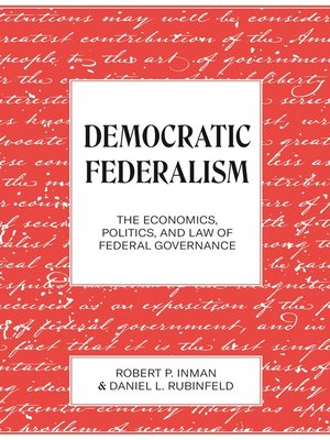 cover image of Democratic Federalism